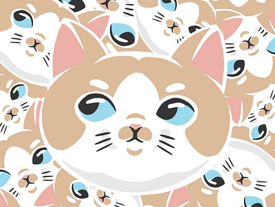 Cute cat sticker branding characterdesign design graphics illustration logo sketch vector