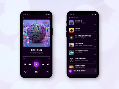 Music Player (mobile) daily ui 009 dailyui dailyuichallenge design mobile mobile app mobile design music app music player ui uidesign web design