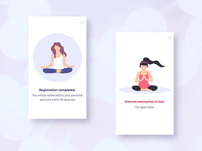 Flash Message (mobile) daily ui 011 dailyui dailyuichallenge design mobile design mobileapp ui uidesign web design yoga