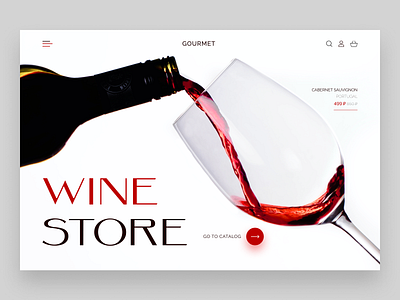 Wine store | Main screen design main screen ui uidesign web design website design wine