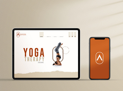 AMEDA branding creative dribbblecreative fitness illustration logo ui web website website design yoga