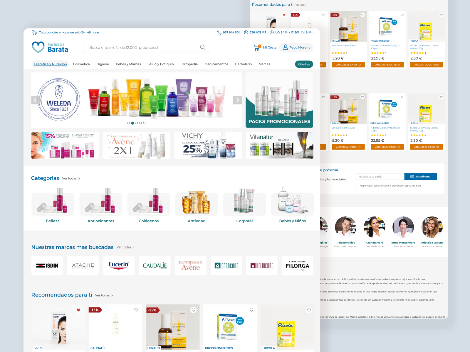 Farmacia Barata  design & development by Peikor UI/UX