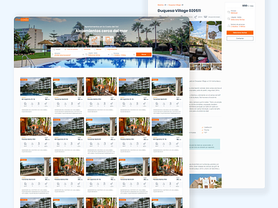 Olecosta - Booking Apartments Web design & development