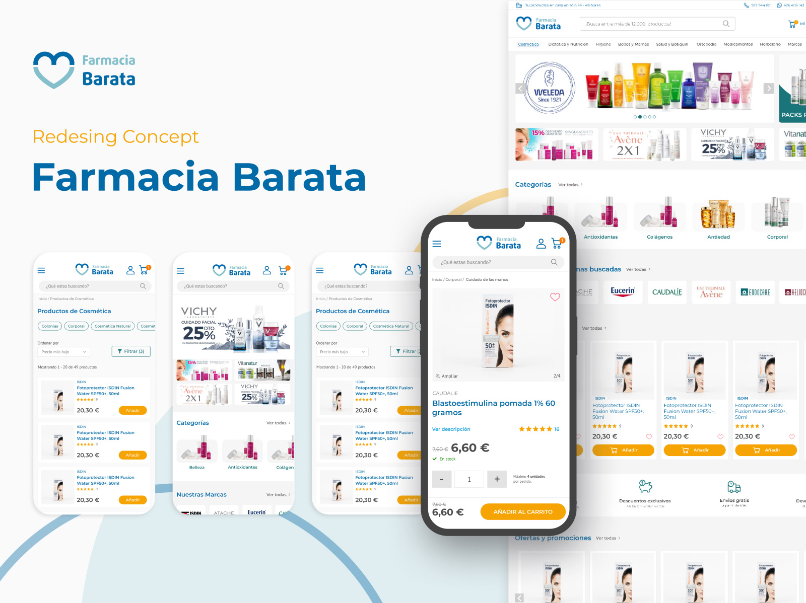 Farmacia Barata redesing concept by Peikor UI/UX Designer & Developer
