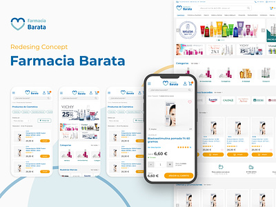 Farmacia Barata redesing concept code design ui ux web