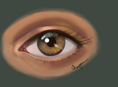 Eye study digital painting digitalart eye illustration