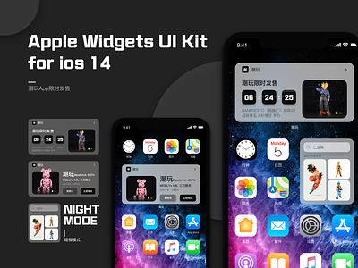 iOS Widgets for iPhone branding logo ui widgets