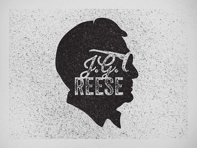 J.G. Reese logo profile silhouette