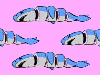 Shark Sushi illustration