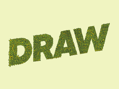 WARD (backwards) draw illustration plants vector