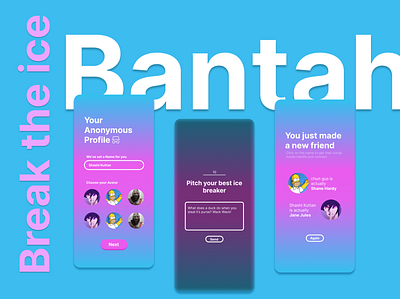 Breaking the ice with Bantah design mobile app neumorphism social ui ux