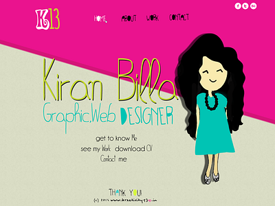 Kreativity13-Website Design bright colorful colors cute design site web website