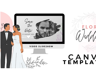Floral Wedding Template CANVA