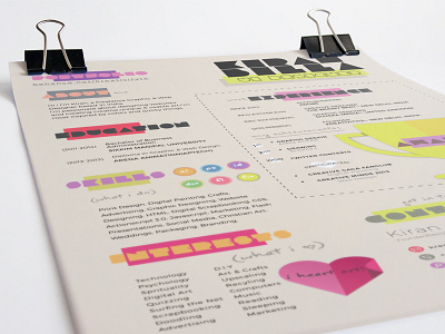 Creative Resume Design Template colorful creative cv design print resume