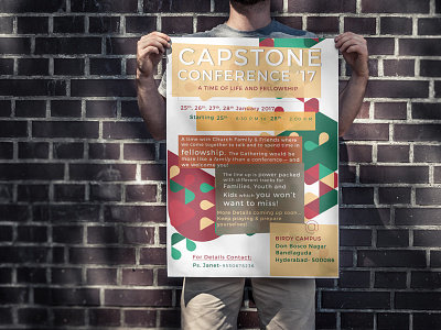 Poster for Capstone Church christian christmas church design flyer poster print