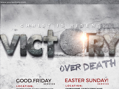Easter/Good Friday Christian Graphic christ church death easter faith god goodfriday hope jesus love victory