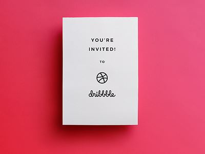 1 Dribbble Invite!