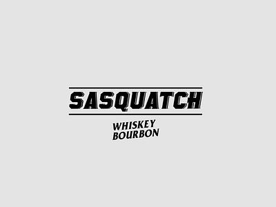 Sasquatch Whiskey logo branding icon identity design label lettering logo logotype packaging whiskey