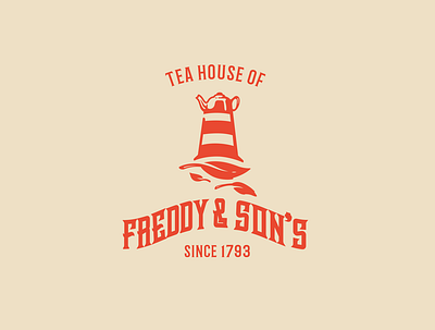 Tea House Of Freddy & Son's brand identity custom icon lettering logo logo design logomark logotype luxury packaging typography