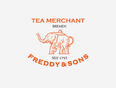 Tea House Of Freddy & Son's Logo Pt.2 branding custom graphic icon identity design lettering logodesign packaging typography vector