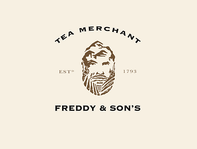 Tea Merchant Freddy & Son's branding custom design graphic icon identity lettering logo logomark packaging tea typography vector