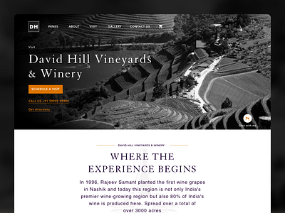 Winery Homepage UI