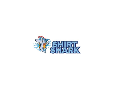 Shirt Shark brand identity logo design