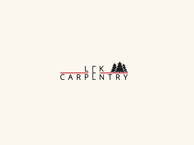 LEK CARPENTRY brand identity carpentry logo logo design