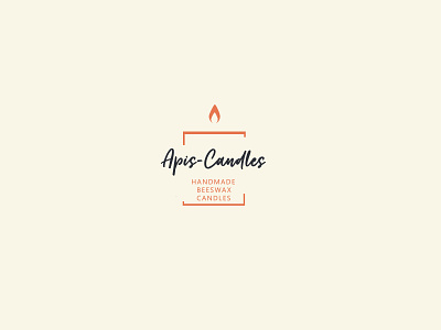 Apis Candles brand identity candle logo logo logo design