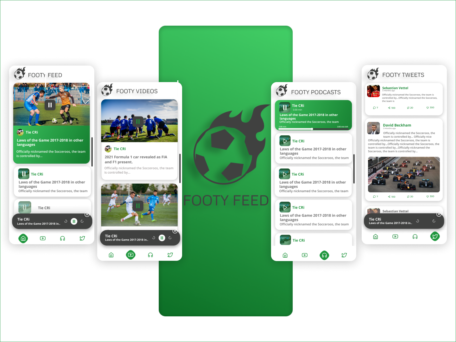 Footy Feeds by Pallavi on Dribbble