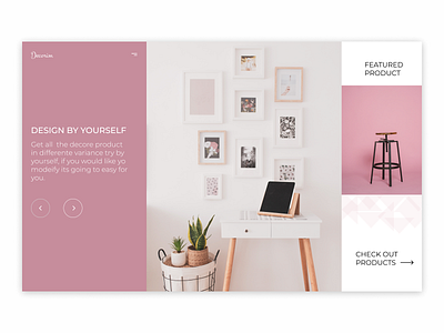 Decore Store homedecore minimal minimalist office decore onlinestore placedecore simple design typography ui ux webpage