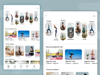 Yoga App android app design app app design design minimal minimalist typography ui ux yoga