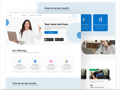 Education landing page