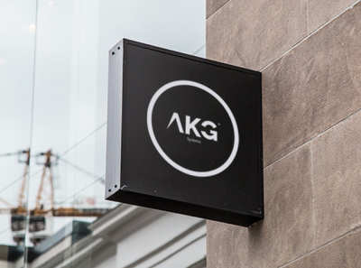 AKG's Logo #1 branding icon illustration logo typography vector web