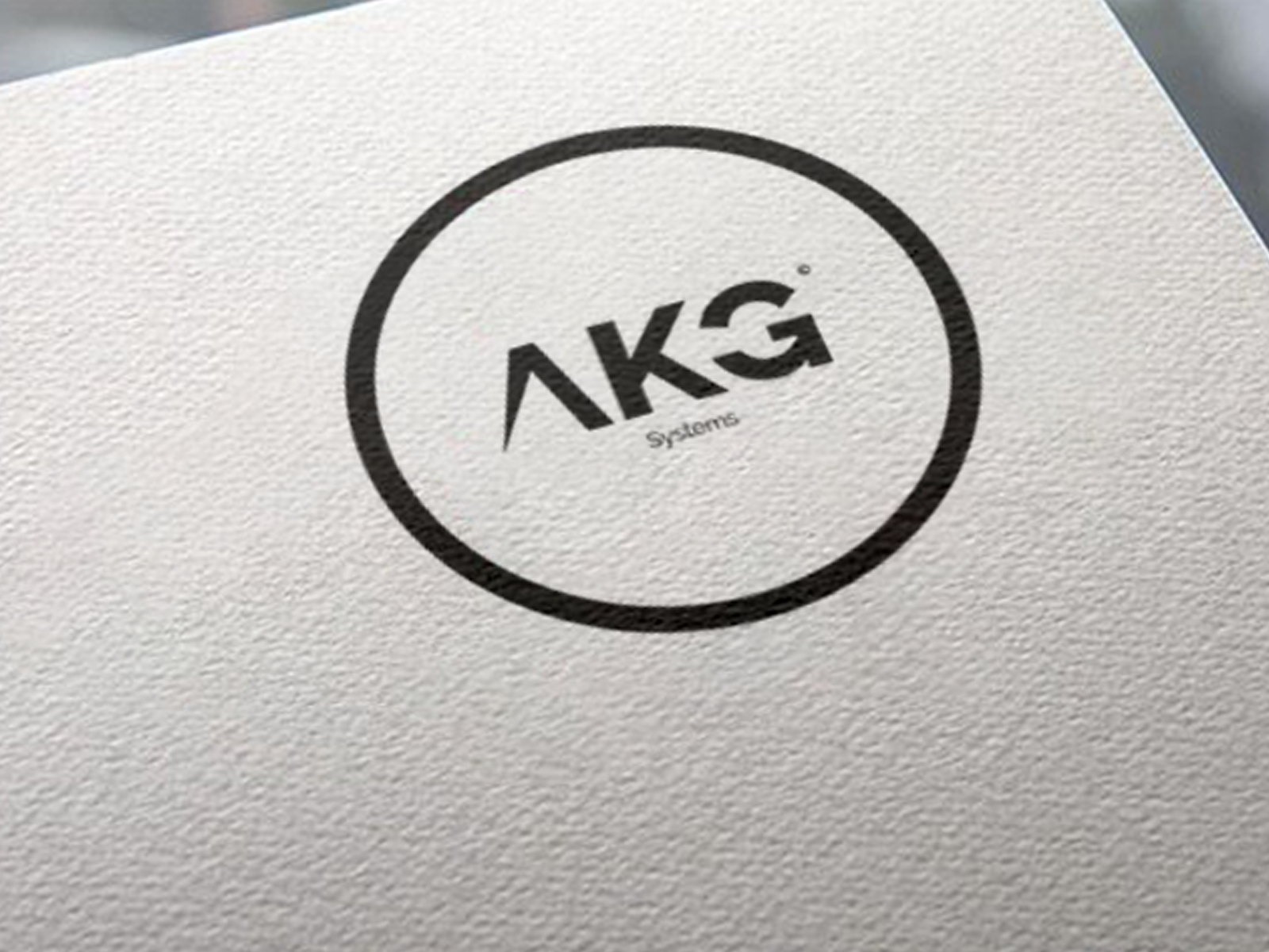 Akg flat accounting logo design on white Vector Image