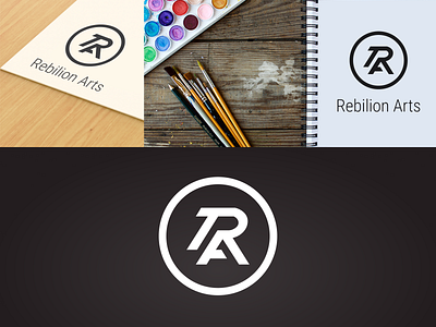 Rebilion Arts Logo Mockup