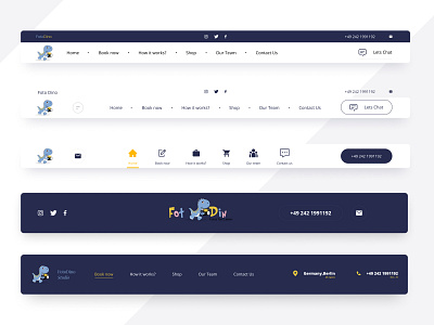 Navigations for FotoDino Studio @uiux @webdesign @prototyping @uxui @web @prototyping @uxui @webdesign @prototyping branding design icon minimal ux web website