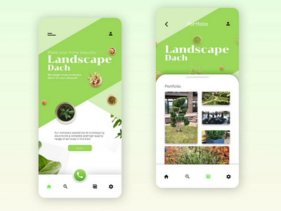 Landscape Dach App @uxui @webdesign @prototyping