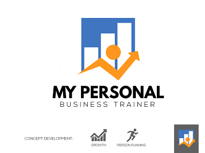 My Personal Business Trainer Logo art design icon illustration illustrator logo logodesign minimal typography vector