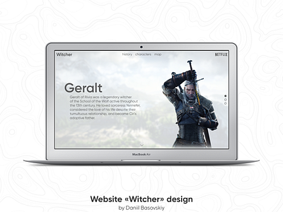 Witcher design graphic design ui web web design