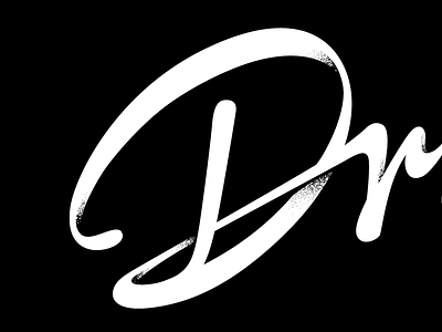 "D" for detail brush handwritten identity script wordmark