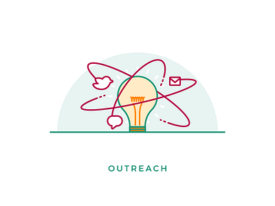 Outreach icon illustration