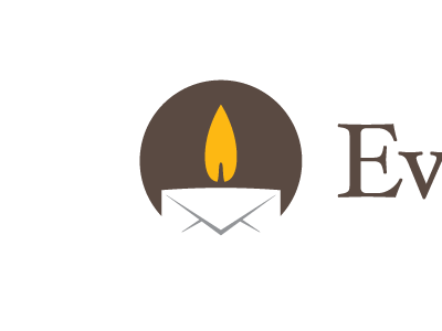 A little light during dark times candle icon identity letter logo