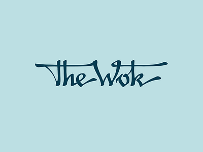 The Wok calligraphy deodamus deos lettering logo logotype