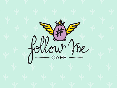 @Follow me cafe branding deodamus deos id lettering logo logotype sign typography