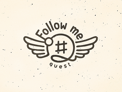 #follow me quest deodamus deos graphic id lettering logo logotype sign typography