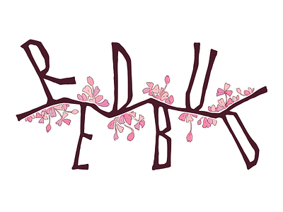 Redbud deodamus deos lettering logo logotype typography