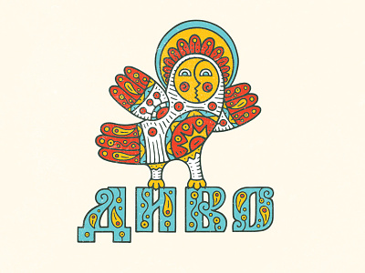 Диво алканост гамаюн деодамус деос дивное диво знак лого логотип птица райская сирин