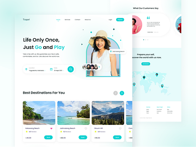 Vacation Travel Booking Website Landing Page