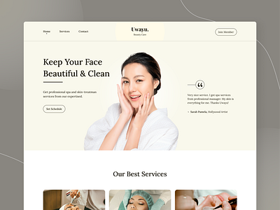 Beauty Services Landing Page Web